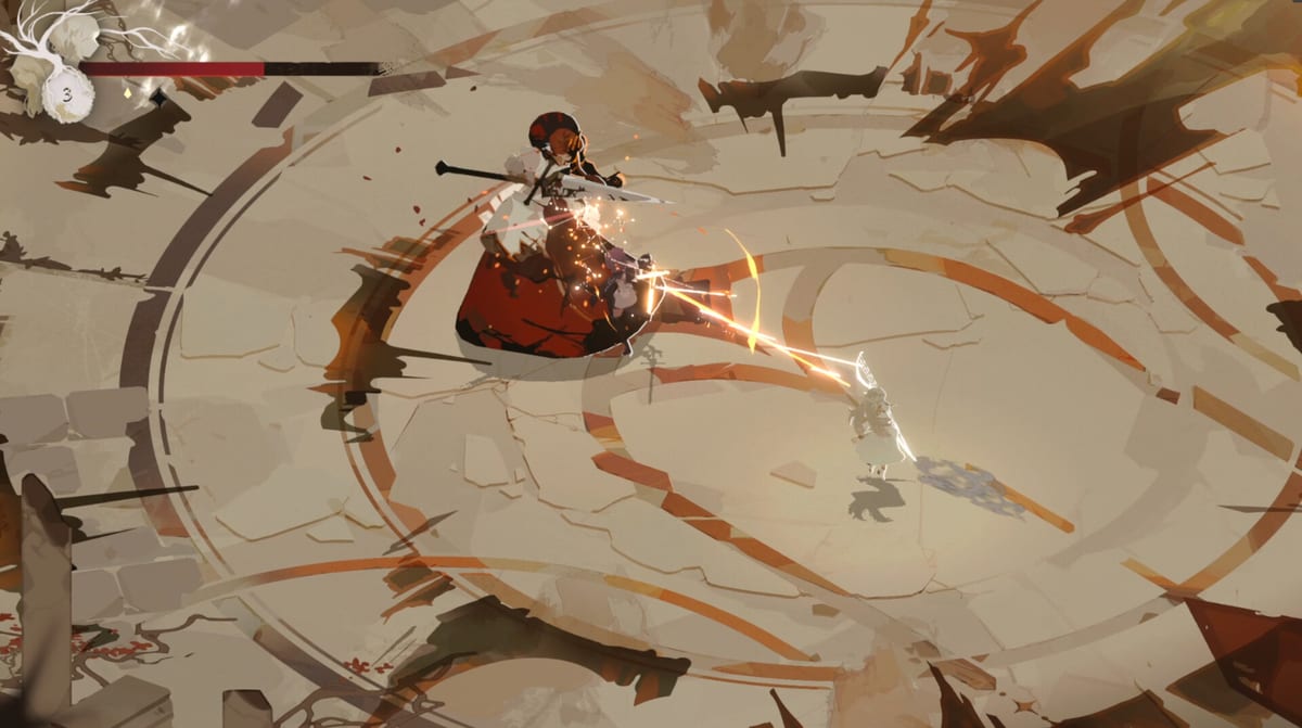 Lunarium gameplay screenshot — Ave and Lune in combat